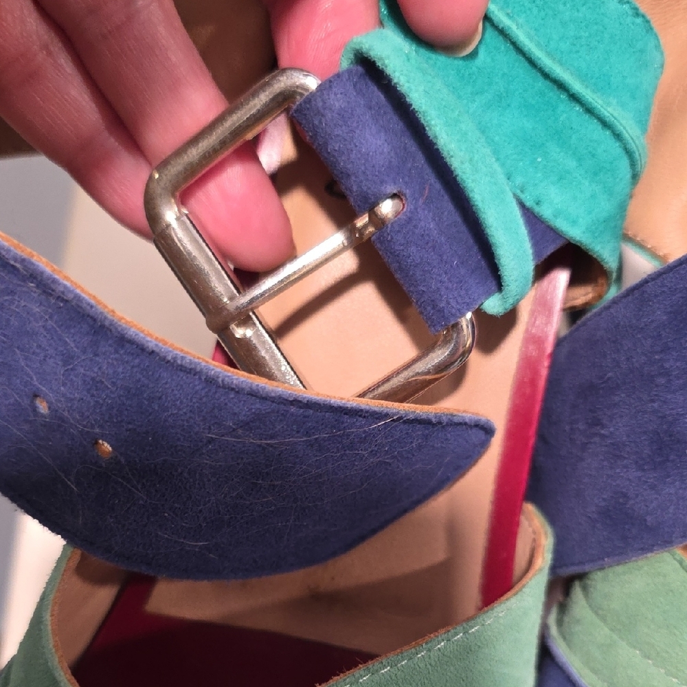 John Fluevog Multicolor Strappy Sandals - Picture 8 of 9